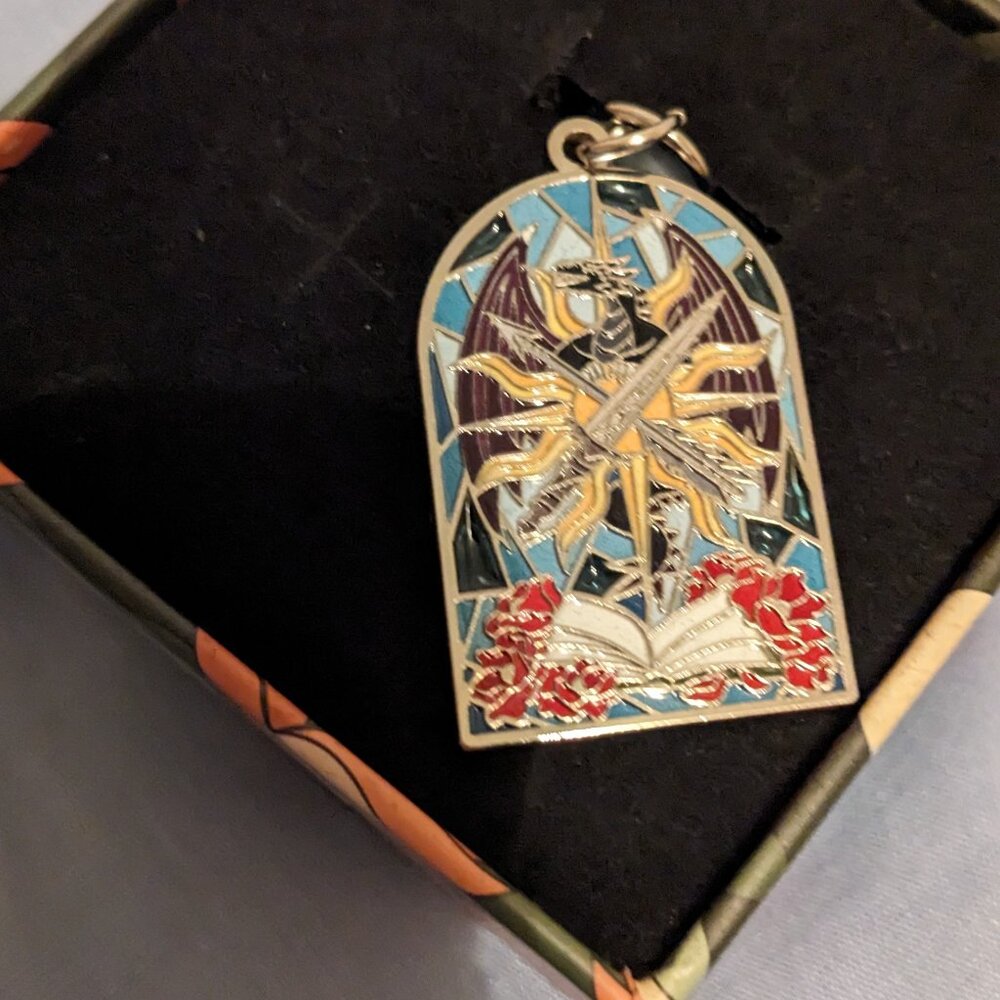 From Blood and Ash literary leadlight bookmark